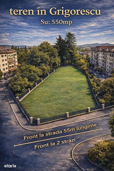 Teren de 550 mp, în Grigorescu
