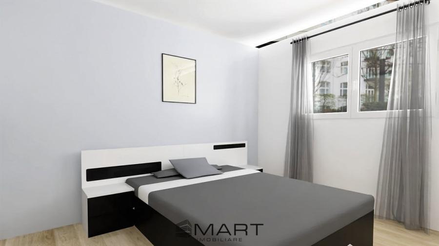 Apartament cu 3 camere semidecomandat în Central
