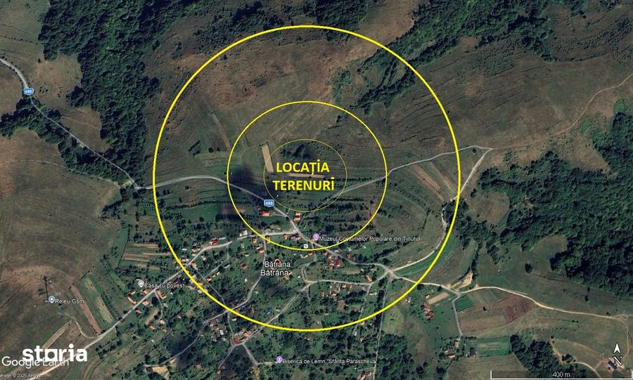 3 Loturi teren imtravilan sat Batrana zona de munte panoramic superb - 4