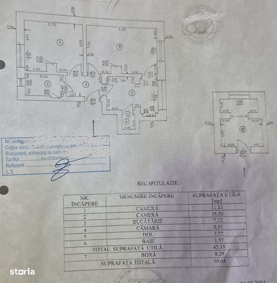 Apartament cu 2 camere decomandat în Muncii
