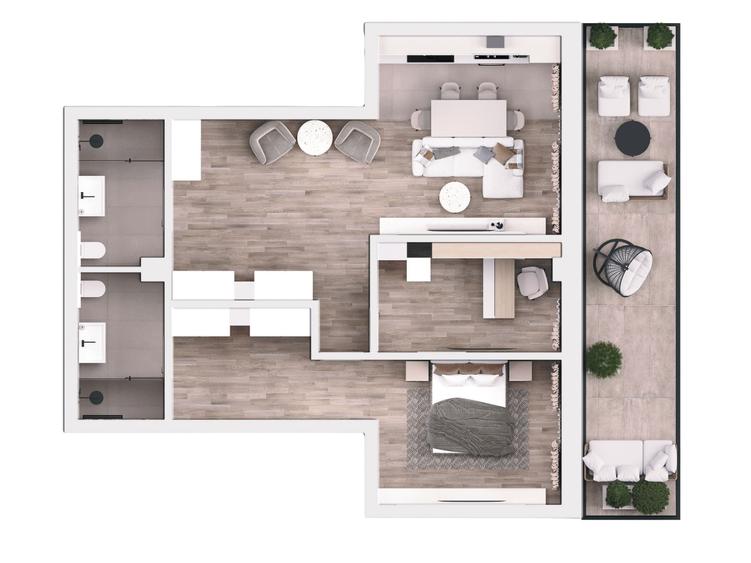 Apartament cu 3 camere decomandat în Parcul Carol