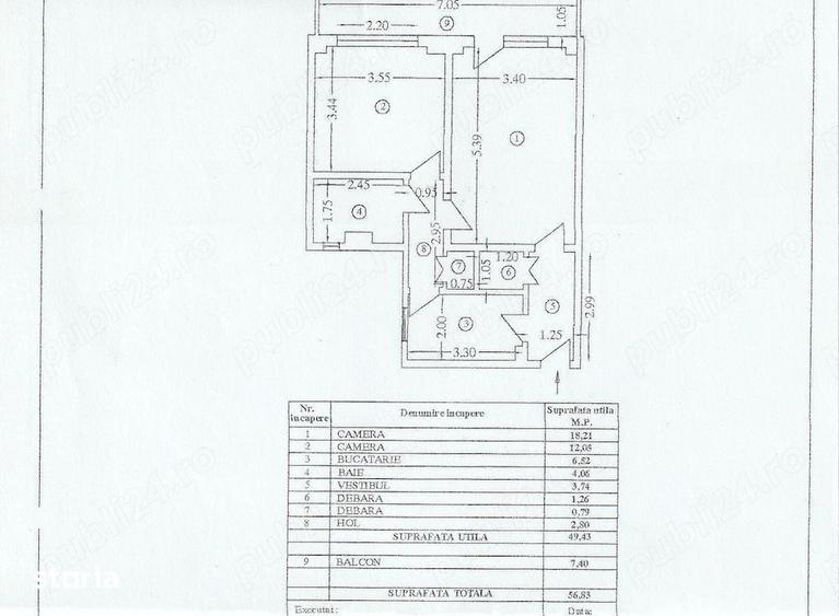 Apartament 2 camere de vanzare Lujerului - 10