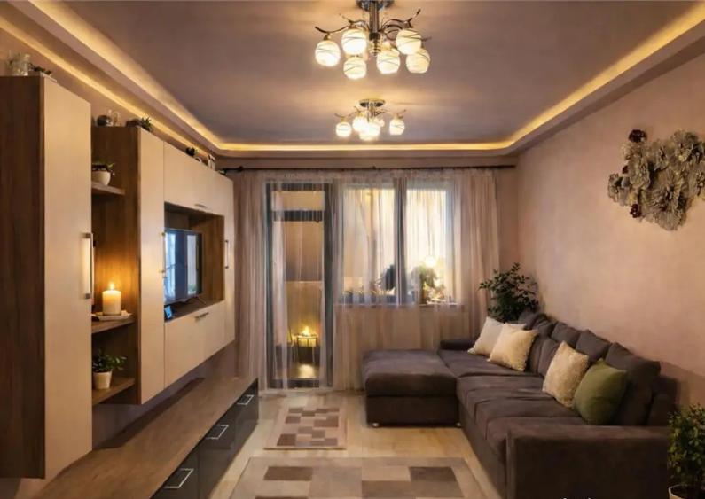 Apartament cu 3 camere decomandat, mobilat în Tractorul