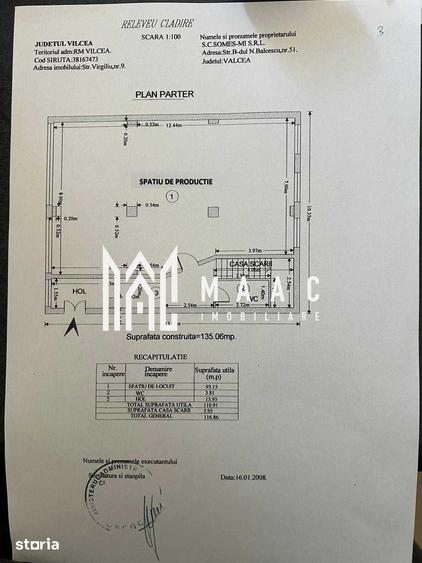 Spațiu comercial, de 287.35 mp, în Central