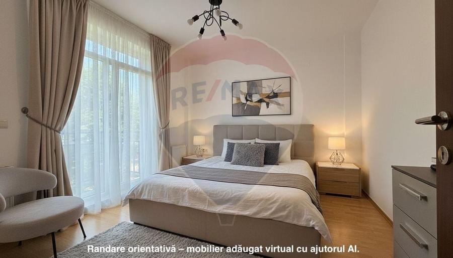 Apartament cu 2 camere decomandat, mobilat în Pipera