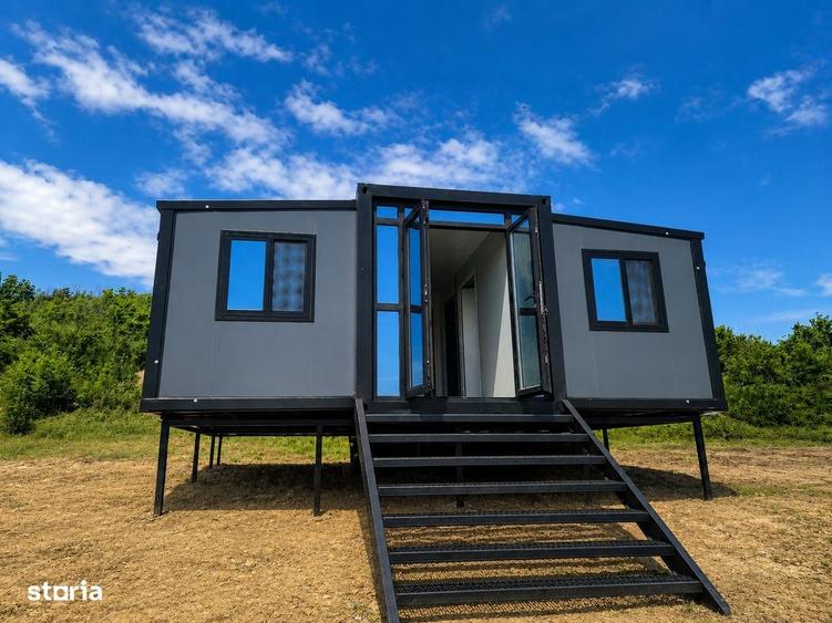Casă cu 2 camere cu Teren 450 Mp în Tomești