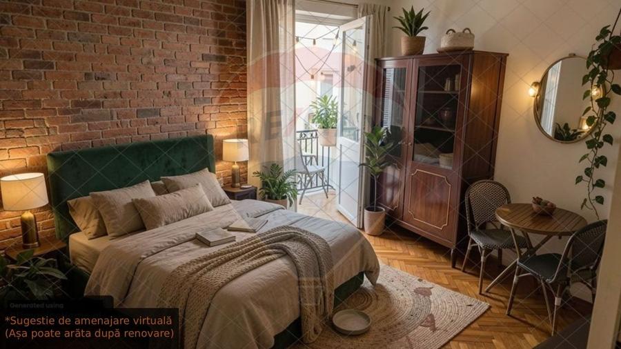 Apartament cu 3 camere semidecomandat, mobilat în Podgoria