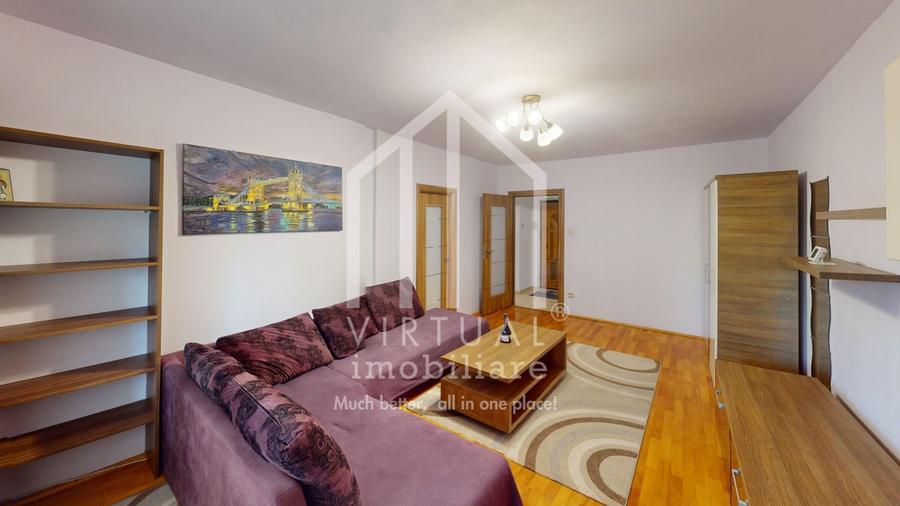 Apartament cu 2 camere decomandat, mobilat în Central
