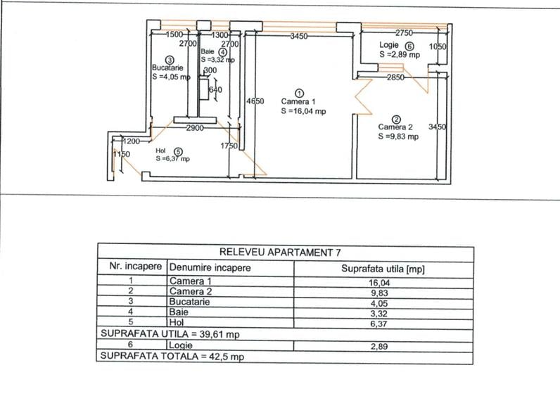 Apartament cu 2 camere în Girocului
