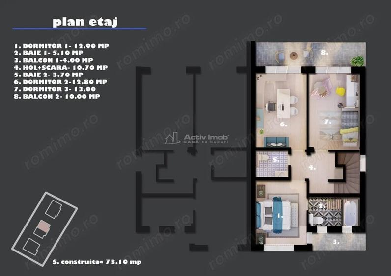 Casă cu 4 camere cu Teren 300 Mp în Buda