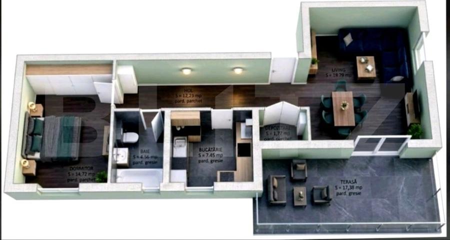Apartament cu 2 camere decomandat în Mehala