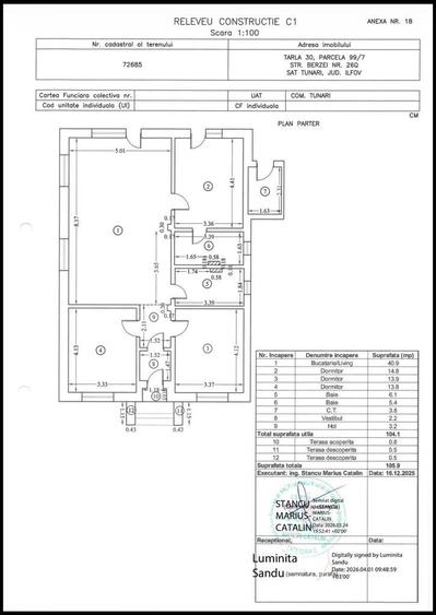 Vila Individuala Pe Parter 4 Camere, Pompa De Caldura, Curte 160 Mp - 1