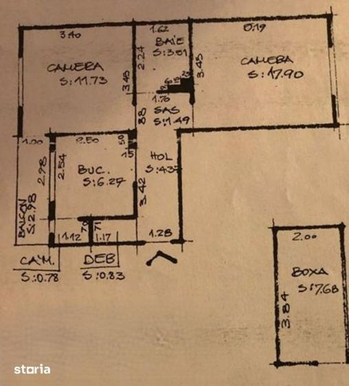 Apartament cu 2 camere decomandate, 60mp, etaj 1, zona Intre Lacuri - 1