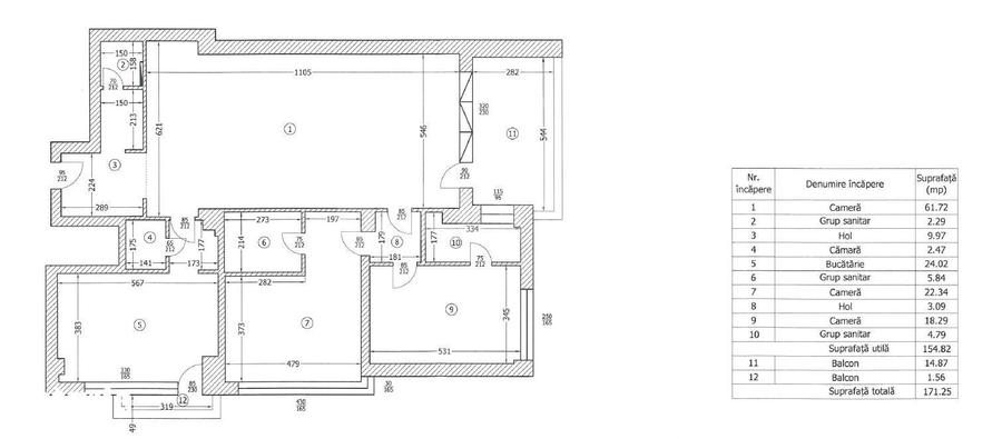 Apartament generos cu 3 camere, 3 bai | 17mp terase | garaj - 15