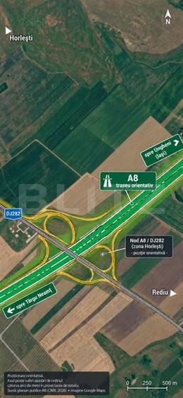 Teren Construcții extravilan de 30000 mp, în Horlești (Rediu)