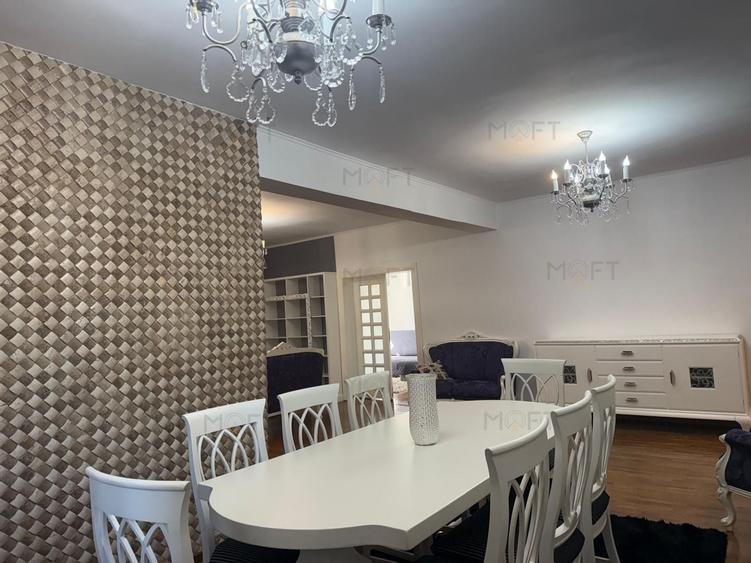Apartament cu 4 camere decomandat, mobilat în Barbu Văcărescu
