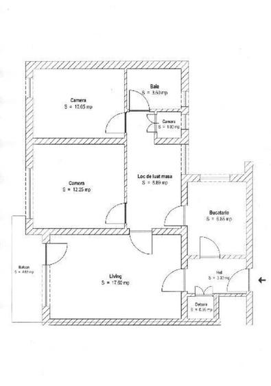 Apartament cu 3 camere decomandate, 68mp, etaj intermediar, finisat, mobilat si utilat, cu garaj, zo