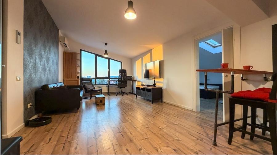 Apartament cu 2 camere semidecomandat, mobilat în Brâncoveanu