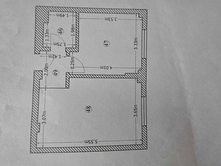 Apartament cu 2 camere în Roșu