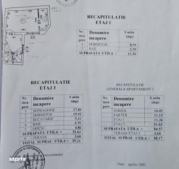 Apartament cu 3 camere, mobilat în Parcul Carol