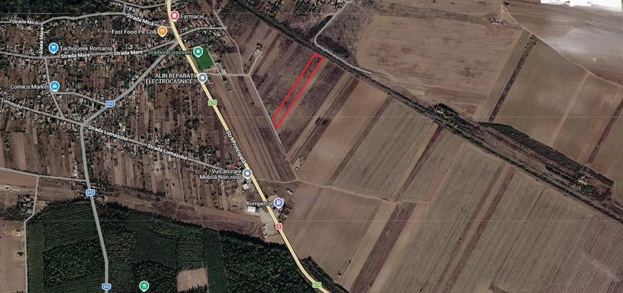 Teren de 3750 mp, în Coșoveni