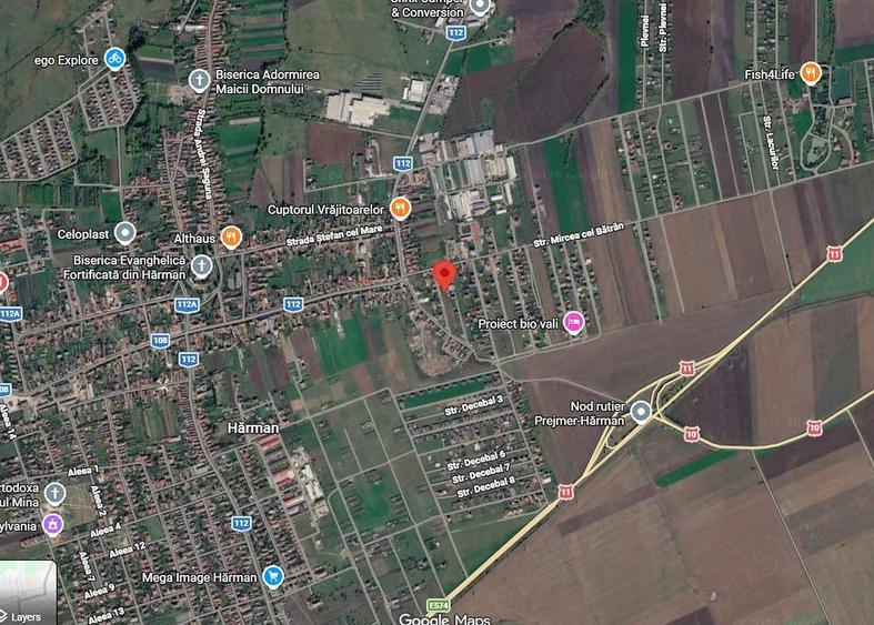 Teren de 543 mp, în Hărman