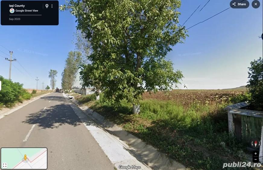 Teren de 9000 mp, în Hărmăneștii Noi