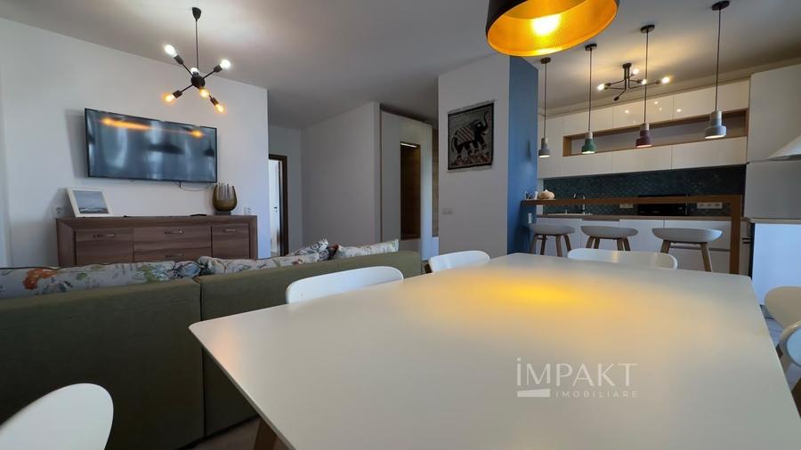 Apartament cu 2 camere semidecomandat, mobilat în Andrei Mureșanu