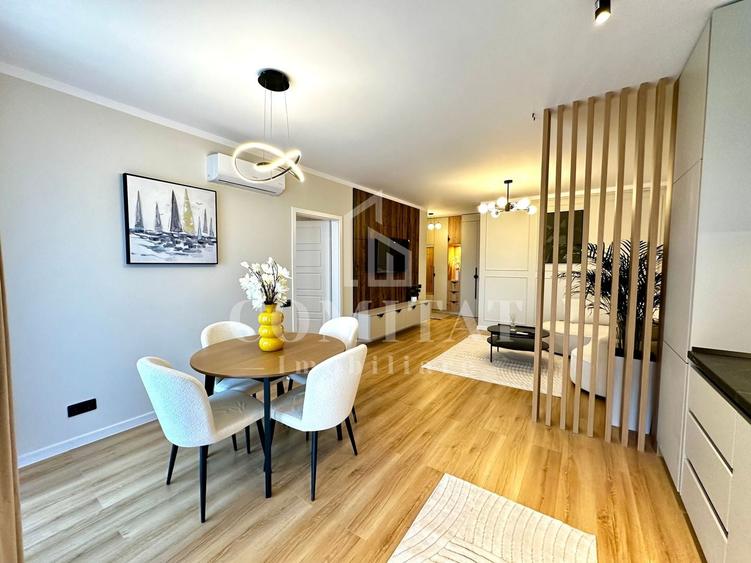 Apartament cu 2 camere semidecomandat, mobilat în Florești