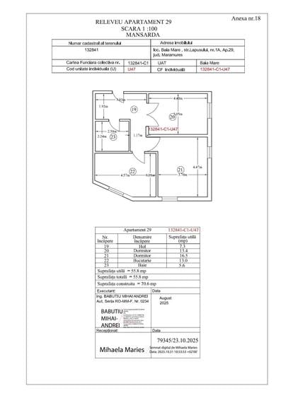 Apartament cu 3 camere decomandat în Ultracentral
