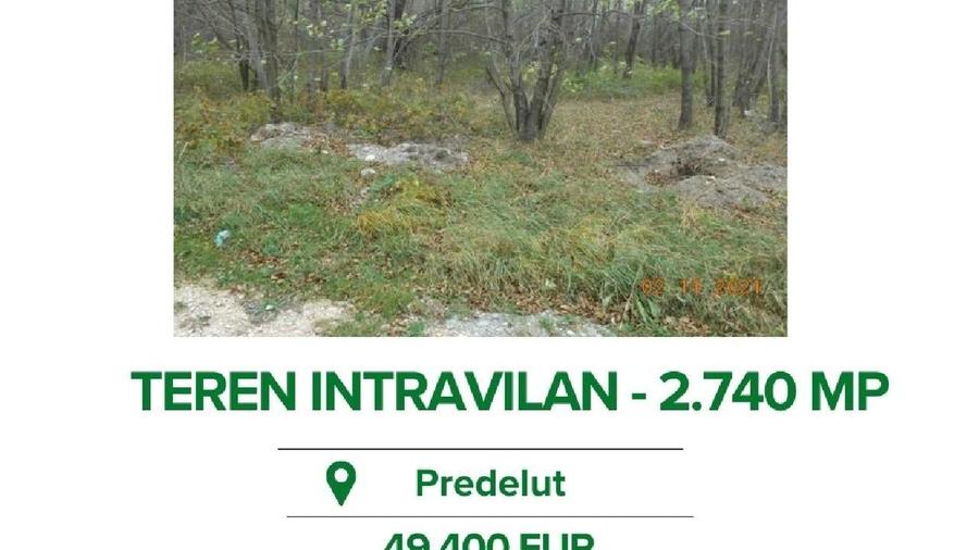 Teren de 2740 mp, în Bran