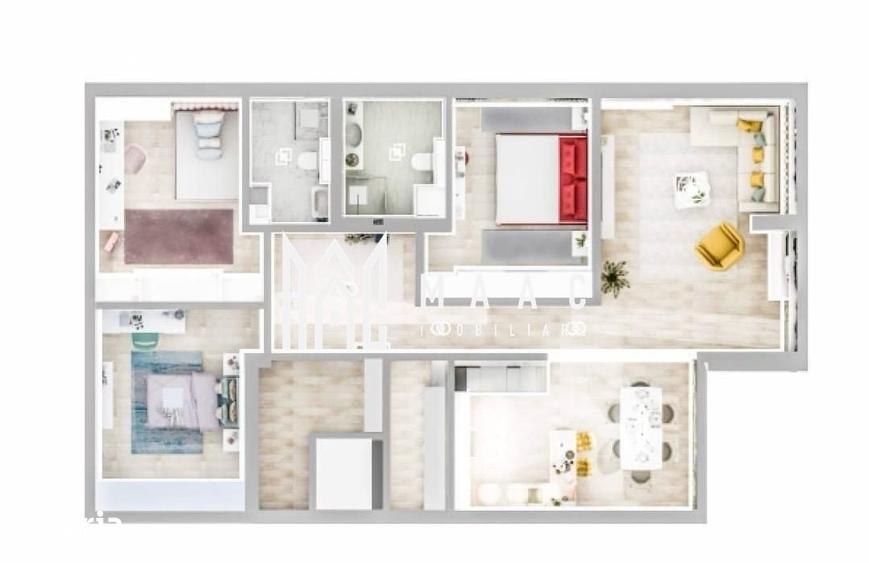Apartament cu 4 camere în Ștrand
