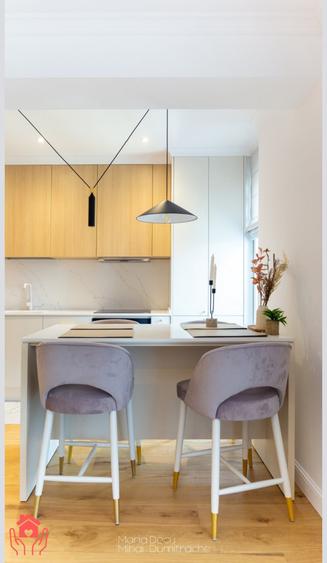 Apartament cu 3 camere semidecomandat, mobilat în Herăstrău