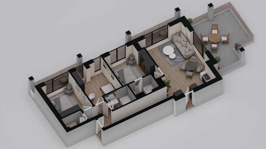 Apartament cu 4 camere în Pipera