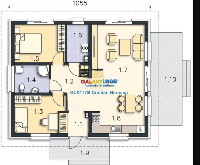Casă cu 3 camere cu Teren 400 Mp în Crevedia