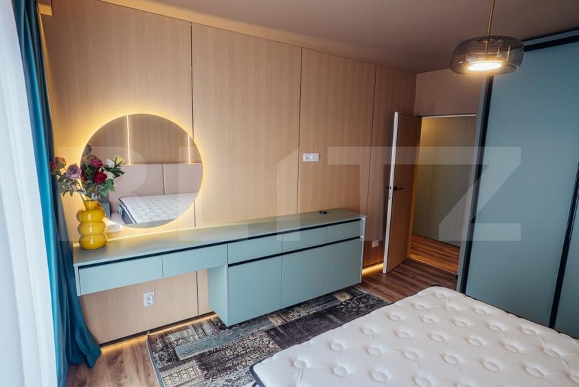 Apartament cu 2 camere semidecomandat, mobilat în Între Lacuri