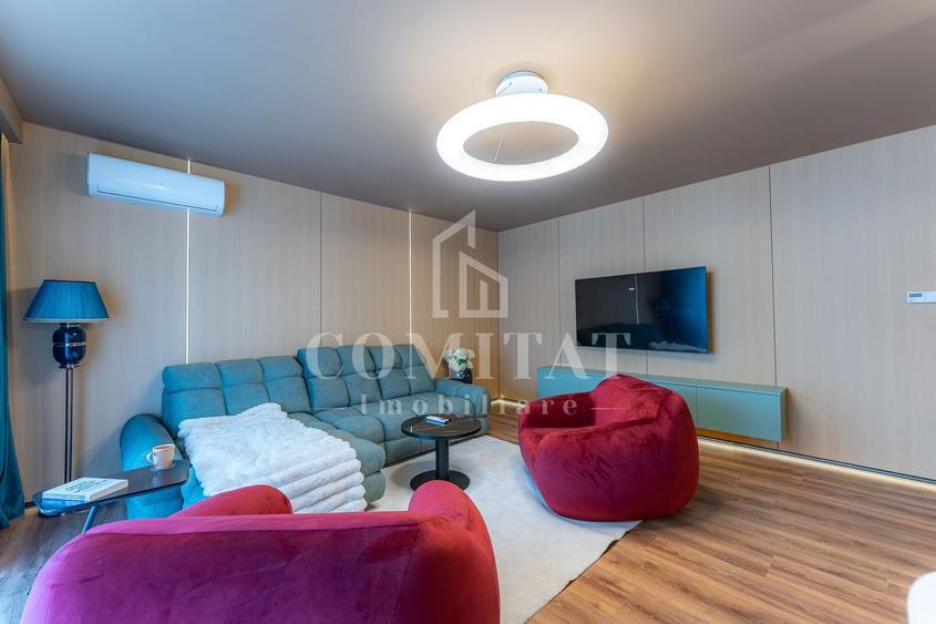 Apartament cu 2 camere semidecomandat, mobilat în Între Lacuri