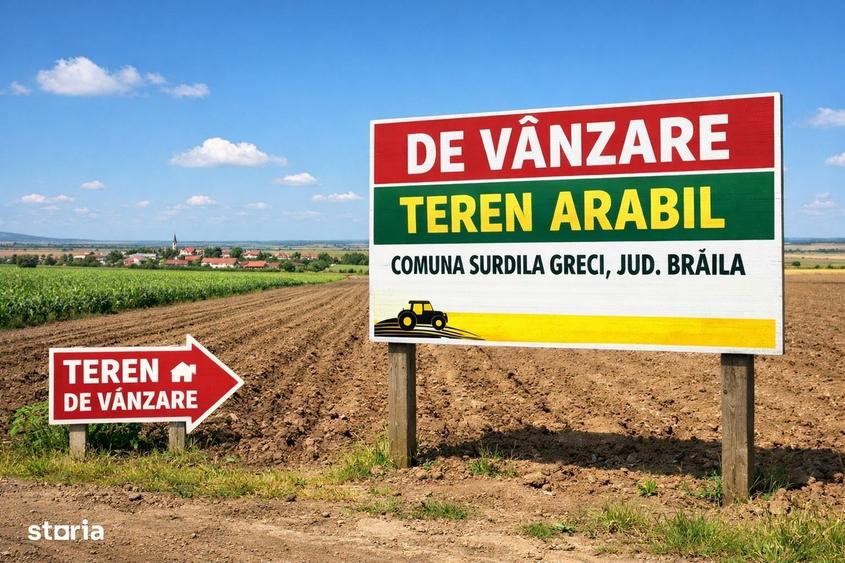 Teren de 50000 mp, în Surdila-Greci
