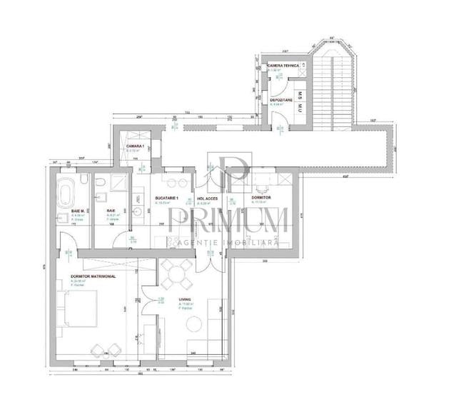 Apartament cu 3 camere decomandat în Elisabetin