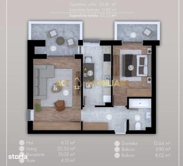 2 Camere de inchiriat | Popesti Leordeni | Pet Friendly | 53 mp - 6