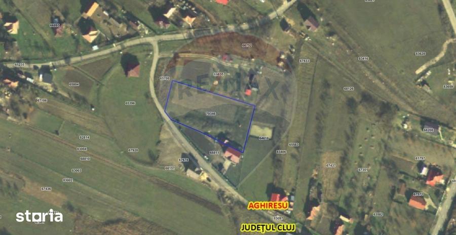 Teren de 3041 mp, în Aghireșu
