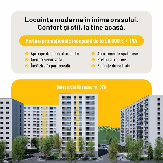 Apartament cu 2 camere decomandat în Ghencea