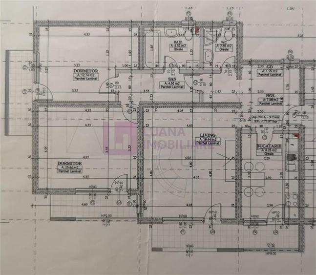 Apartament 3 camere de inchiriat | 2 bai | pivnita | Strand 2 | - 19