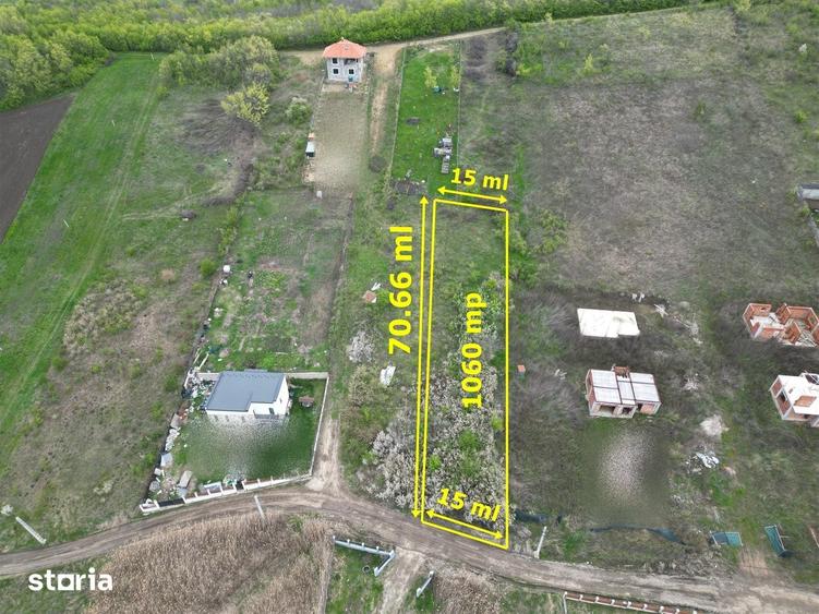 Teren de 1060 mp, în Rediu