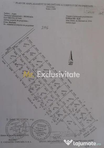 Teren de 477 mp, în Moșoaia