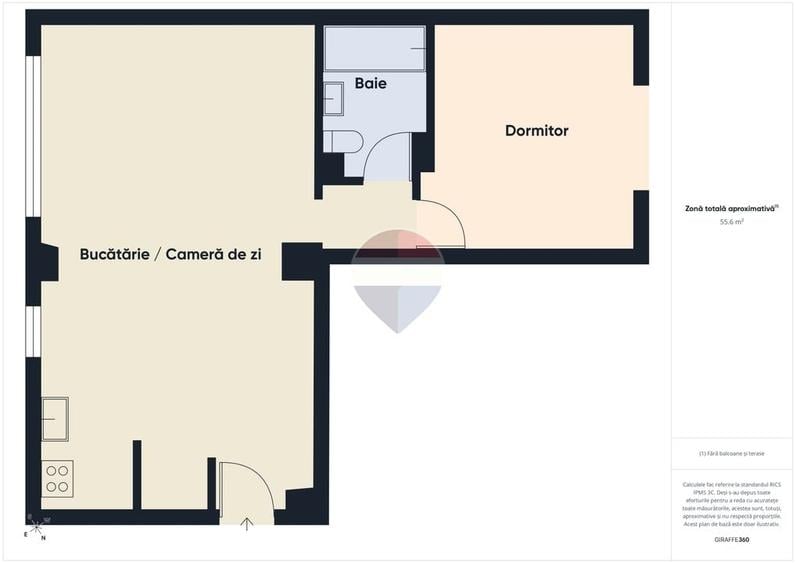 Apartament cu 2 camere, mobilat în Aviației