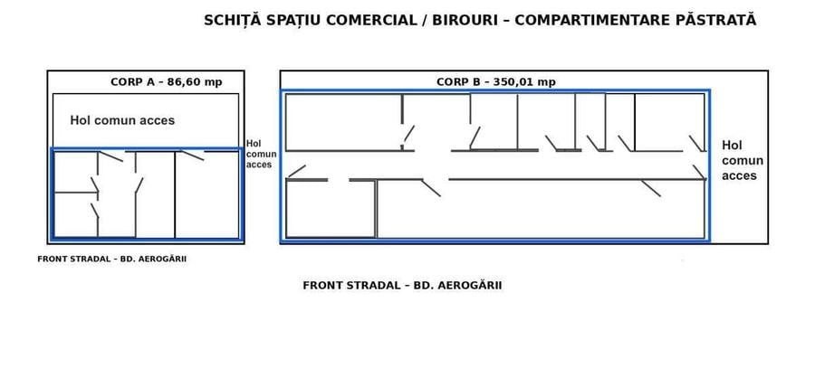 Spațiu comercial, de 436 mp, în Băneasa