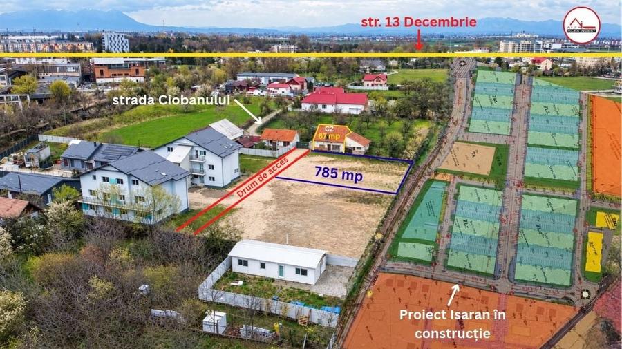Teren Construcții intravilan de 785 mp, în Rulmentul