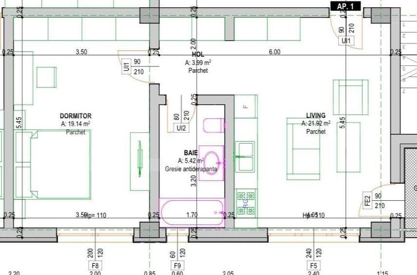 Apartament cu 2 camere decomandat în Rădăuți