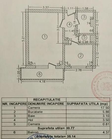 Garsonieră decomandată în Parcul Circului